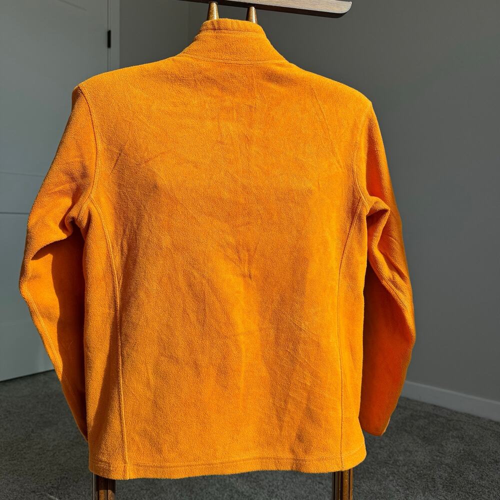 Uniqlo Reversible Fleece Jacket Womens M Gray Orange Full Zip Soft Outdoor Japan - Picture 6 of 11